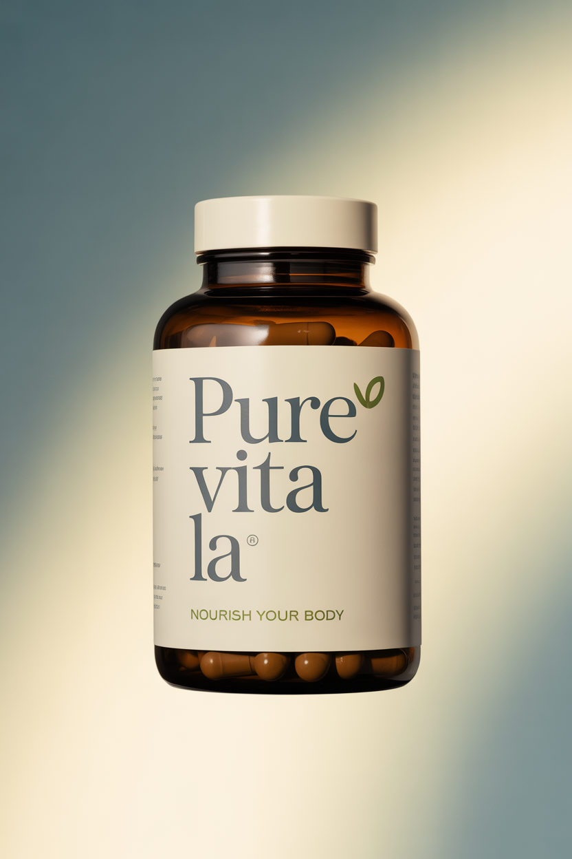 Purevitala supplement bottle product visual